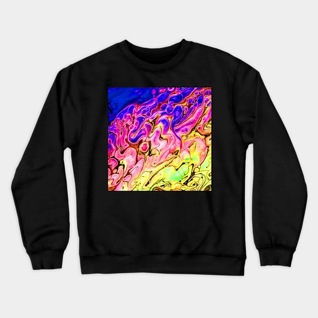 Bright Swirls Abstract Crewneck Sweatshirt by Klssaginaw